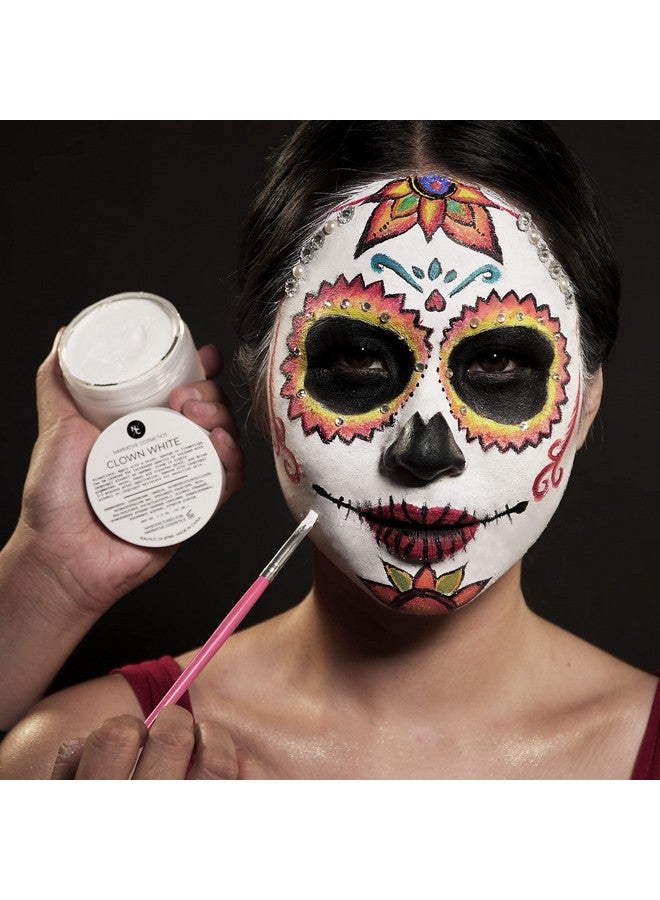Narrative Cosmetics Clown White Cream Makeup Quick Drying Professional Face Paint For The Stage Film Halloween And Cosplay 1.9 Oz. - Image 2
