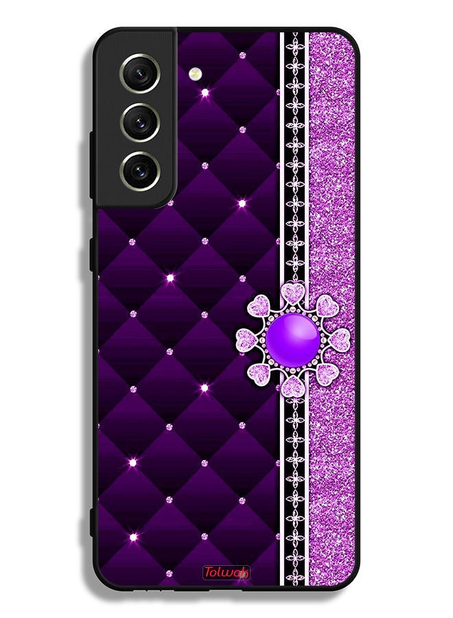 Tolwak Samsung Galaxy S21 FE 5G Protective Case Cover Glitter Hearts - Image 3