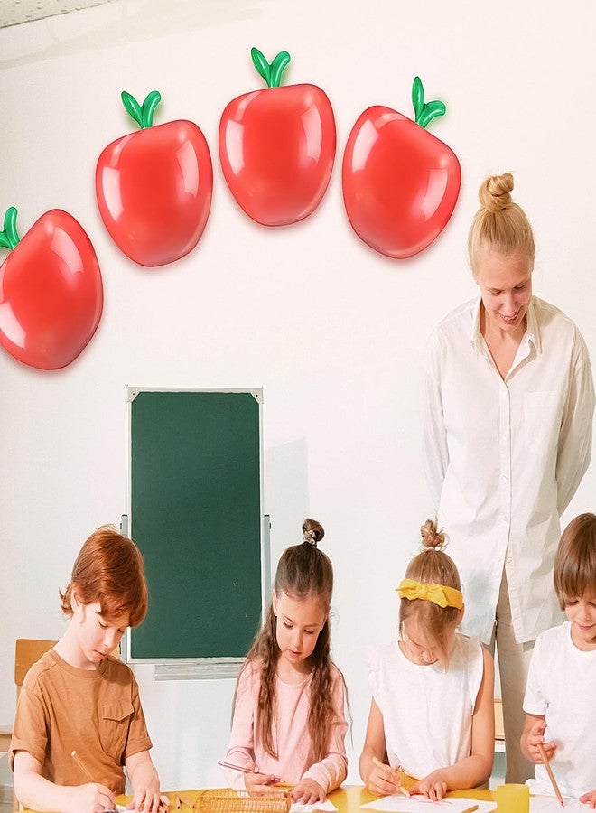 Totelux Inflatable Apple Back to School Decorations Large Red Apple Balloons for Classroom Garden Hanging Photo Prop Birthday Christmas Party Favor 2PCS - Image 4