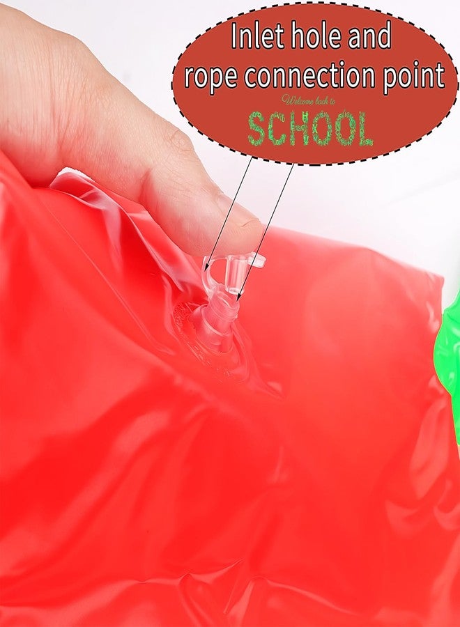 Totelux Inflatable Apple Back to School Decorations Large Red Apple Balloons for Classroom Garden Hanging Photo Prop Birthday Christmas Party Favor 2PCS - Image 3