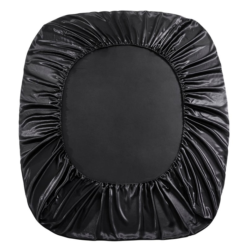 counfeisly Queen size satin satin mitudy spore silky and treatble super the spocket mitured sheet legh legh - Image 5