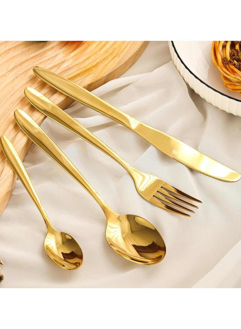 MarkedOne Cutlery Set 24 Pieces Tableware Set with Holding Stand  Flatware Spoon and Fork Set Perfect For Home Hotel Restaurant & More - Image 3