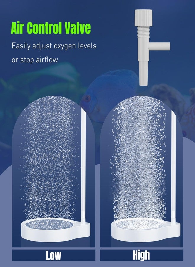 Pawfly Air Stone for Aquarium, 2" Fish Tank Bubbler, Fish Tank Air Stone, Aquarium Bubbler for Air Pump, Oxygen Bubble Diffuser for Bucket, Small Pond & Hydroponics, White - Image 5