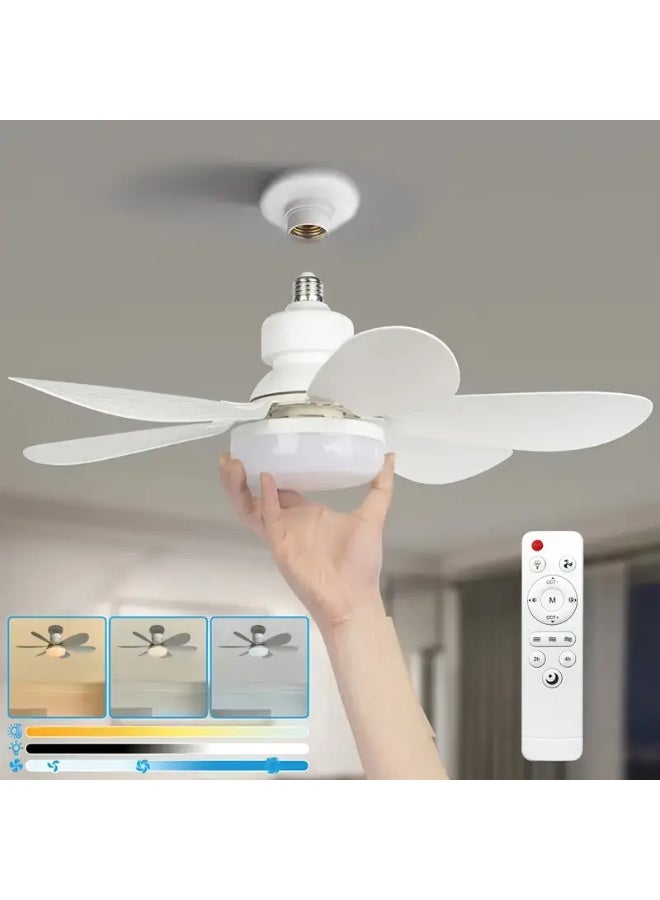 Remote Control Smart Ceiling Fan with LED Light – Quiet Motor, Adjustable Speeds & Brightness, Energy-Efficient Modern Ceiling Fan - Image 2