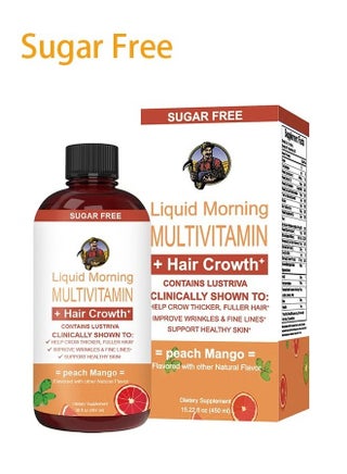 Liquid Multivitamin Lustriva® Hair Growth for Women| Biotin 10000mcg | Vitamin D, B |Clinically Tested for Thicker Hair, Wrinkles, Fine Lines, Skin Care| Ages 18 | 15.22 Fl Oz - pzsku/Z3CFE28717F7A85DC216FZ/45/1741061722/43b0f7dc-3828-4869-9b3b-7ae425781ae2