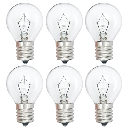 PaeorRorL Lava Lamp Bulbs 25 Watt S11 E17 Base The Original Replacement Light Bulbs for 14.5" Lava Lamps and Glitter Lamps,120 Volt Motion Lava Lamp Light Bulb,Dimmable,2700K Warm White,6 Pack - Image 1