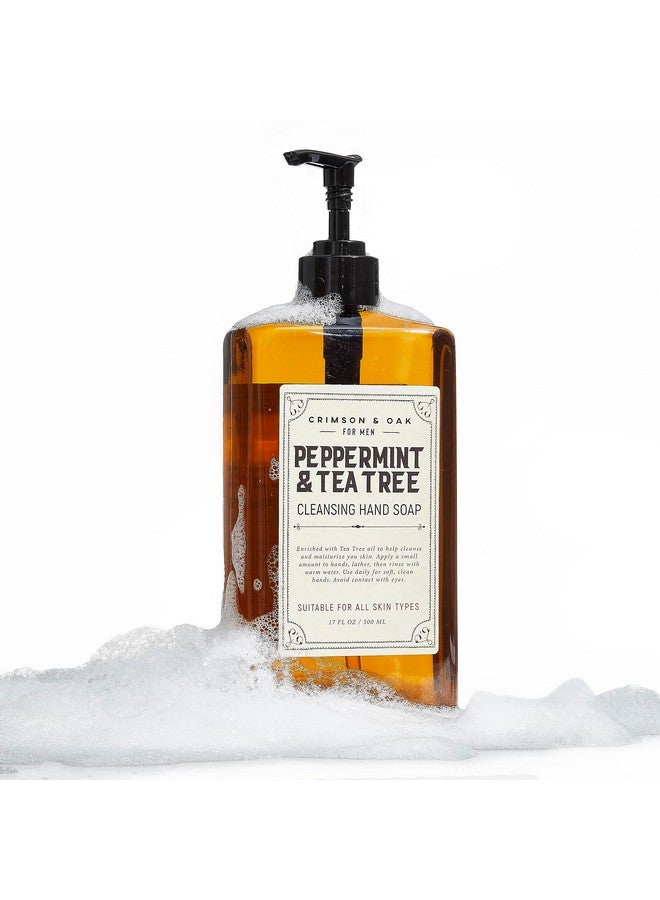 Body Prescriptions Men'S Hand Soap By Crimson & Oak Deep Cleansing Hand Soap With Pump Dispenser Peppermint And Tea Tree Men'S Hand Wash Liquid Hand Soap - Image 1