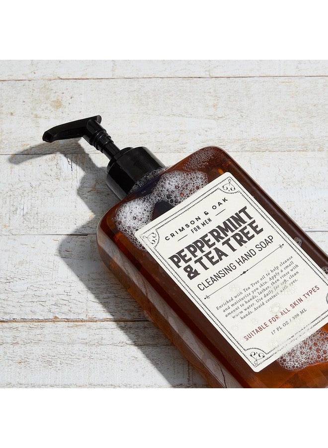 Body Prescriptions Men'S Hand Soap By Crimson & Oak Deep Cleansing Hand Soap With Pump Dispenser Peppermint And Tea Tree Men'S Hand Wash Liquid Hand Soap - Image 5