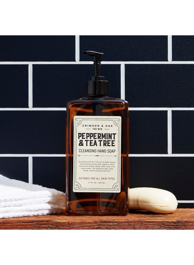 Body Prescriptions Men'S Hand Soap By Crimson & Oak Deep Cleansing Hand Soap With Pump Dispenser Peppermint And Tea Tree Men'S Hand Wash Liquid Hand Soap - Image 3