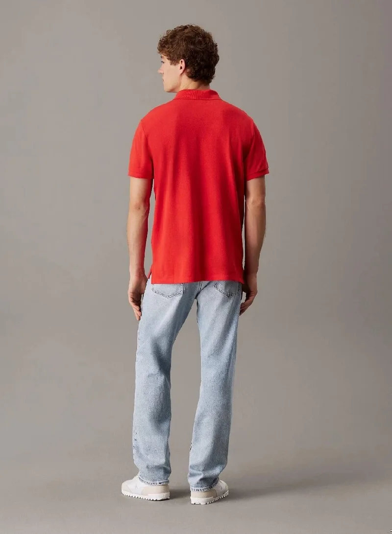 Calvin Klein Jeans Cotton Piqué Polo Shirt