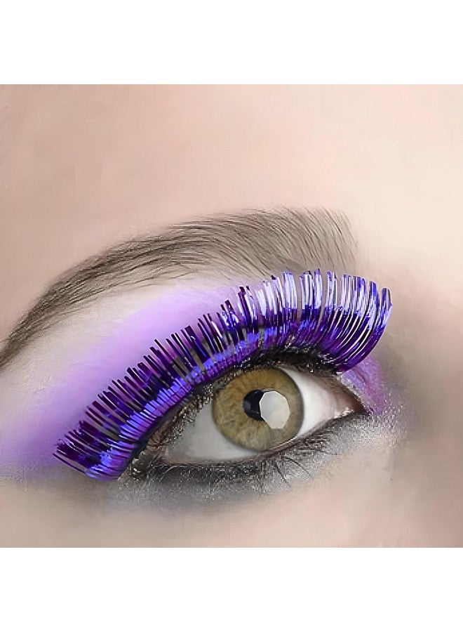 Amscan Purple Tinsel Eyelashes1 Pair (12 X 1)Lightweight & Easy To Apply Selfadhesive Lashesperfect Costume Accessory - Image 3