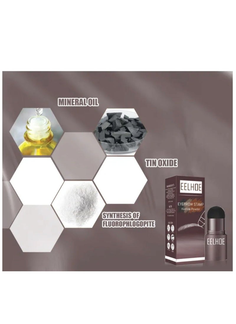 EELHOE - One Step Eyebrow Stamp Shaping Kit Professional Eyebrow Powder Stamp Makeup with 10 Reusable Eyebrow Stencils 2 Eyebrow Pen Brushes Long-Lasting Buildable Eyebrow Makeup - Image 1