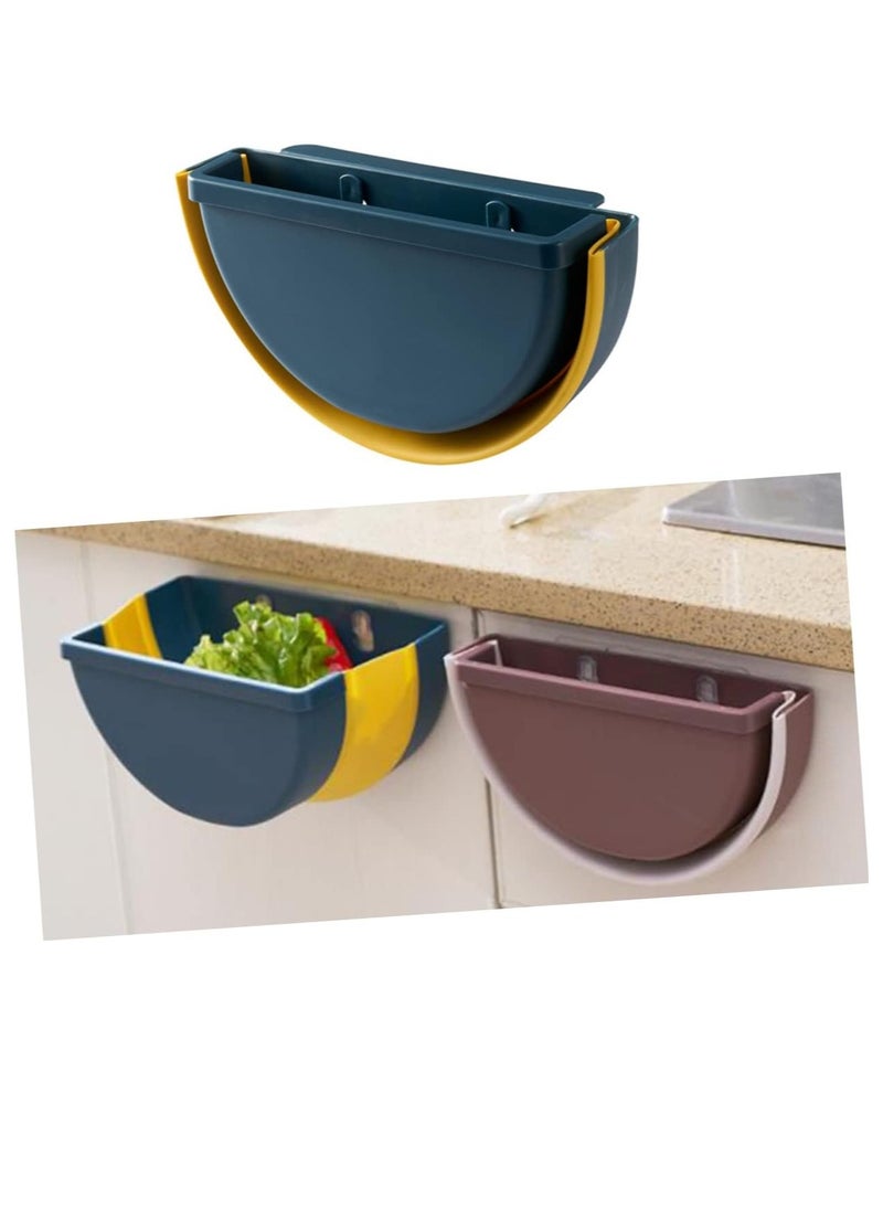 Generic - Kitchen Hanging Trash Can, Foldable Wall Mounted Waste Bin For Kitchen, Bathroom, and Car - Image 1