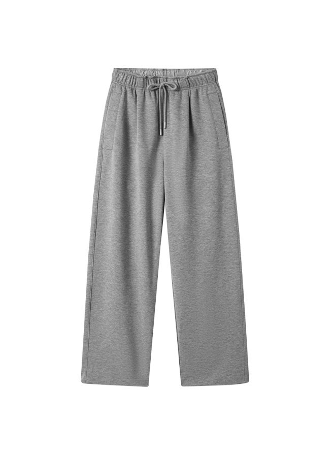 Markless Men's Casual Pants Autumn Winter Versatile Loose Comfortable Wide-leg Straight Trousers 4873 Gray M - Image 4