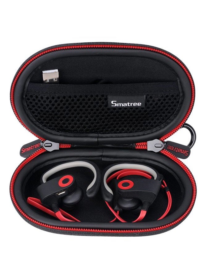 Smatree Headphone Hard Case Compatible with BeatsX, Beats Flex, Powerbeats2, Powerbeats3 Earphones, Bluetooth Sports Headphones(Black) - Image 3