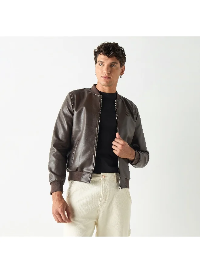 Lee Cooper Lee Cooper Zip Through Bomber Jacket with Pockets