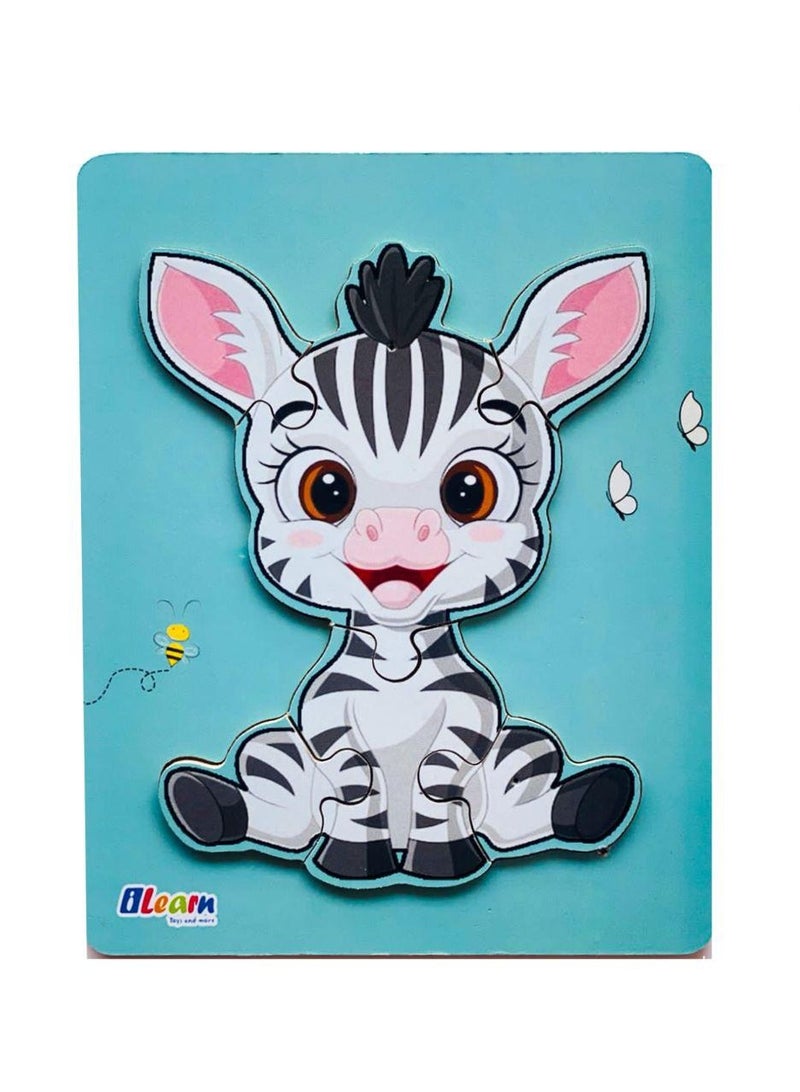 iLearn Zebra wooden puzzle - Image 1