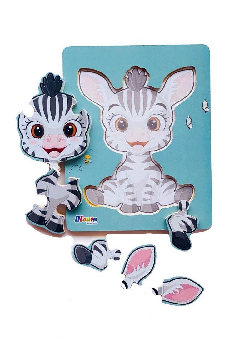 iLearn Zebra wooden puzzle - Image 2