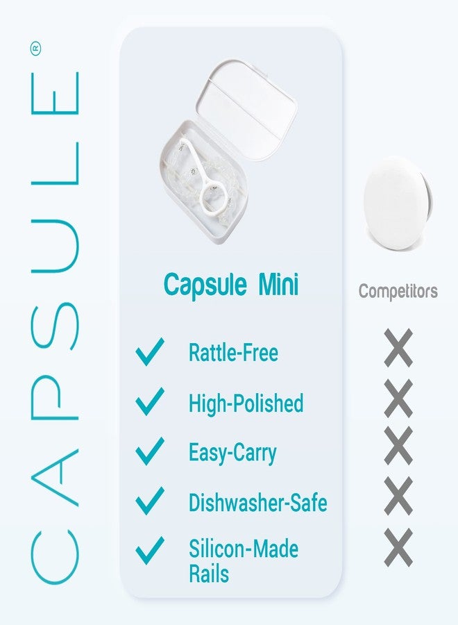 CAPSULE DENTAL Retainer Case - Travel Retainer Box with Aligner Removal Tool - Perfect Container for Retainers, Partial Dentures, Night Mouth Guards, Aligners - Small No-Rattle Cases with Remover - Image 5