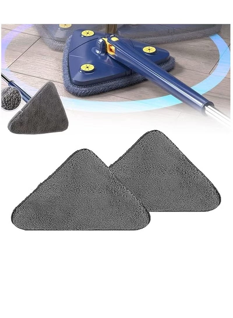 Versatile Rotatable & Adjustable Cleaning Mop – Extendable Triangle Design with Quick Dry & Automatic Water Squeezing for Floor, Ceiling, & Wall Cleaning - Image 2