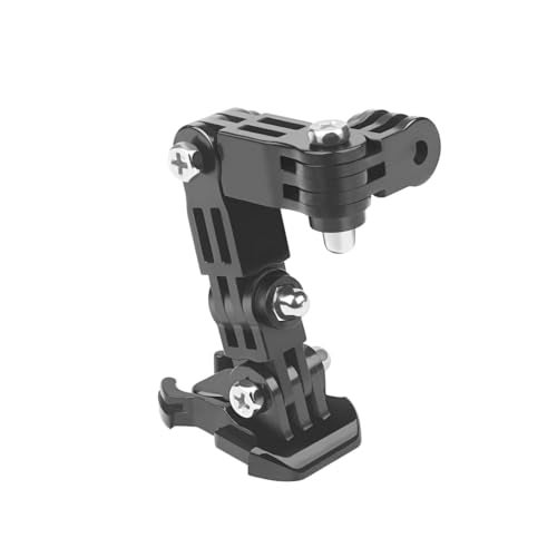Action Pro 4-Way Adjustable Base Front Chin Mount for Full Face Helmet Compatible with GoPro Hero 13/12/11/10/9/8/7/6/5/4/3+/3, DJI Osmo Action, Insta360, SJCAM & YI Action Cameras - Image 1