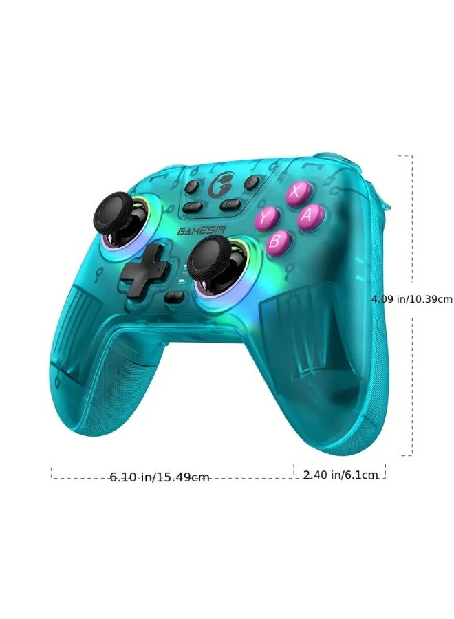 gamesri GameSir Wireless Gaming Controller for Switch, PC, iOS, Android - Ergonomic Design, Motion Sensing, Anti-Drift Hall Effect Joystick, Customizable RGB Lighting, Rechargeable Lithium Polymer Battery, 2.4GHz Wireless Connectivity - Image 5