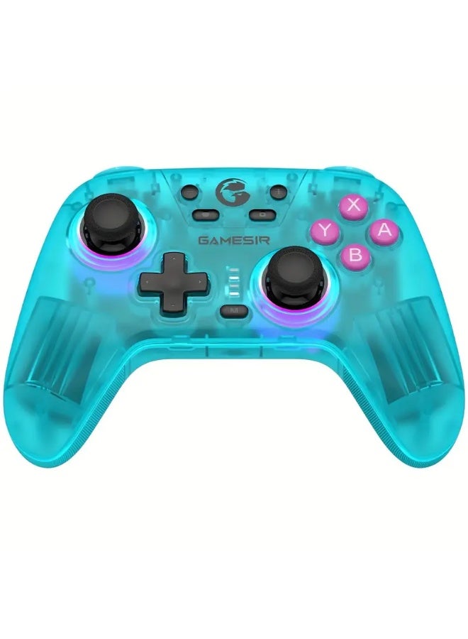 gamesri GameSir Wireless Gaming Controller for Switch, PC, iOS, Android - Ergonomic Design, Motion Sensing, Anti-Drift Hall Effect Joystick, Customizable RGB Lighting, Rechargeable Lithium Polymer Battery, 2.4GHz Wireless Connectivity - Image 1