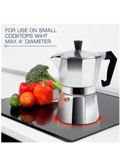 Generic Espresso Percolator Coffee Maker Silver/Black  - Image 1