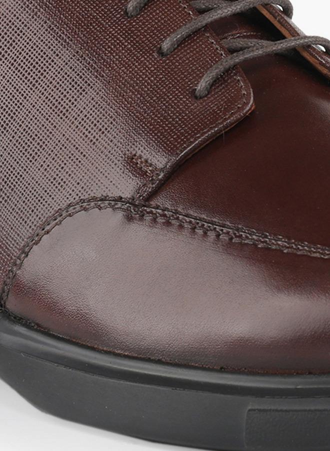 Le Confort Men Lace-Up Leather Derby Shoes - Image 4
