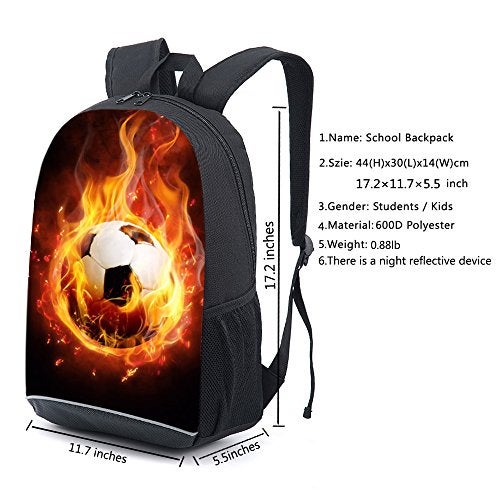 CAIWEI American Football Backpack School Bag - Image 2