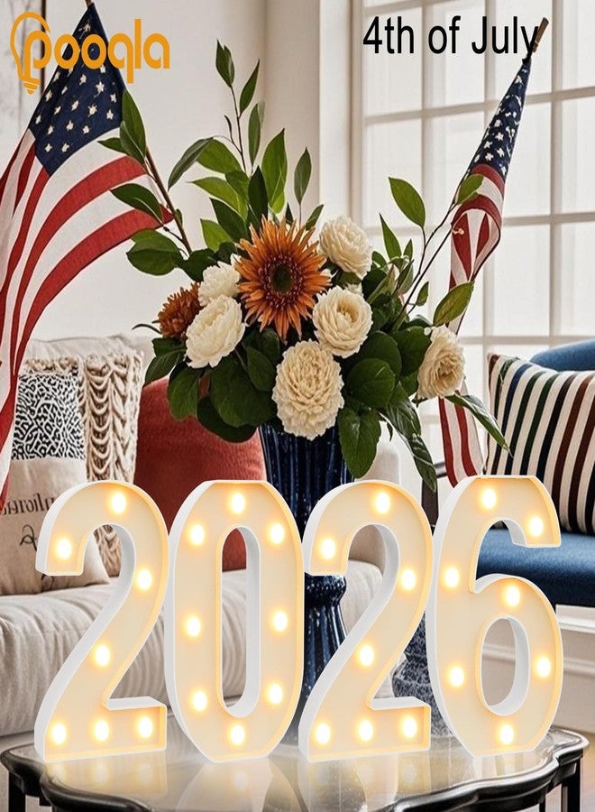 Pooqla Light Up Numbers 2026, Giant Marquee Numbers for New Year Decorations, 2026 Graduation Decorations for High School Seniors College Class of 2026 Party Classroom Decoration, Warm White - Image 5