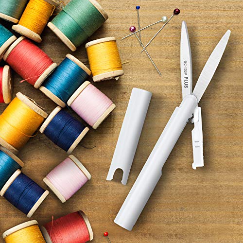 Plus Pen Style Compact Twiggy Scissors with Cover, White - Image 5