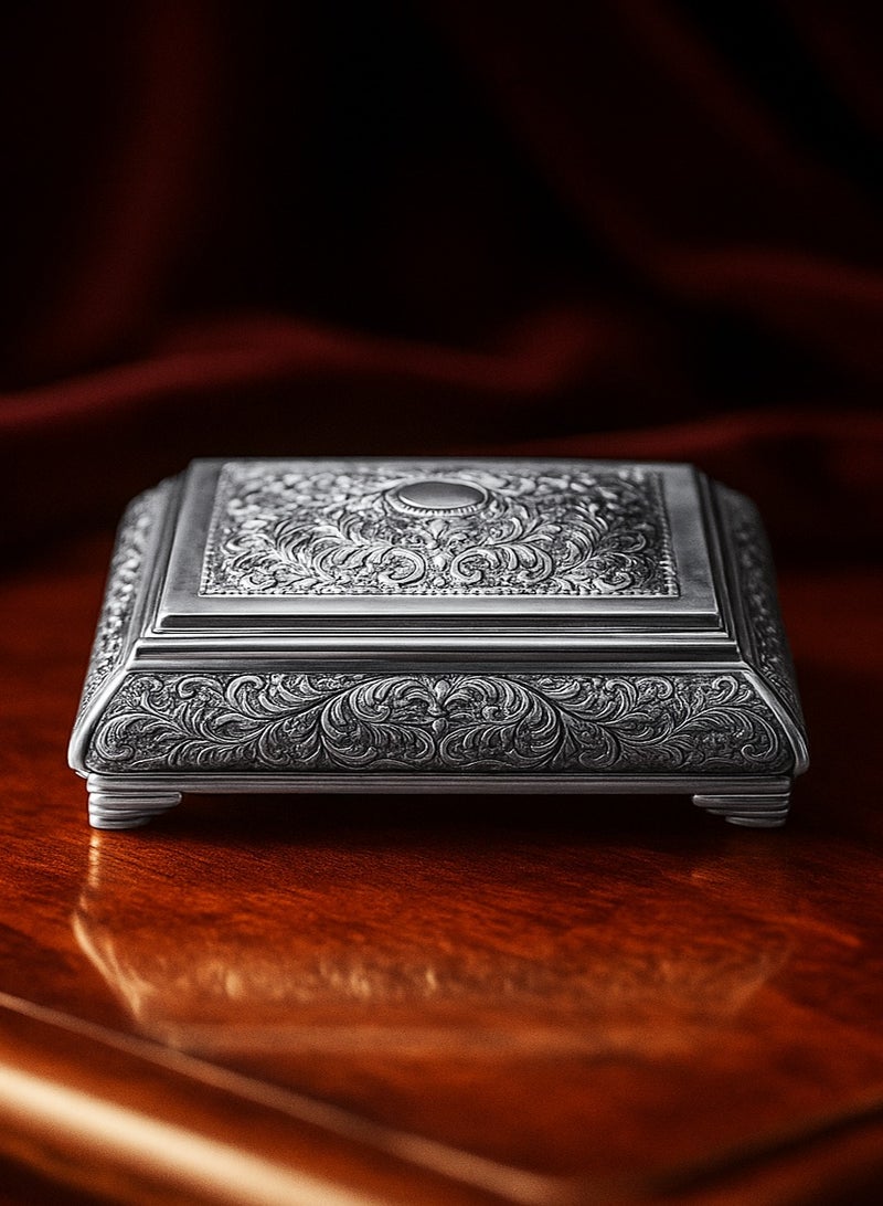 أوديسي علبة فضة مصنوعة يدويًا  (DSC6955) - Image 2