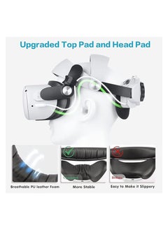PROMASS Head Strap Compatible with Oculus Quest 2, Upgraded Head Strap with Battery for Enhanced Support Comfort,Adjustable Strap Replacement for Reduce Head Pressure  - Image 3
