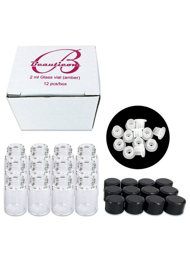 Beauticom 156 Packs 2Ml Clear Glass Vial For Essential Oilsaromatherapyfragranceserumsspritzeswith Orifice Reducer And Dropper Top  - Image 5