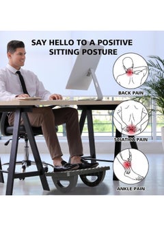 Foot Rest for Under Desk with Massage Adjustable Under Desk Footrest For Home and Office Use Foot Stool Under Desk with 6 Height Position Adjustment (Rocking foot rest) - pzsku/Z3CFECEA602AB274E2CCBZ/45/_/1732725309/bf8e58dd-3792-4894-8b5f-c40122e2554a