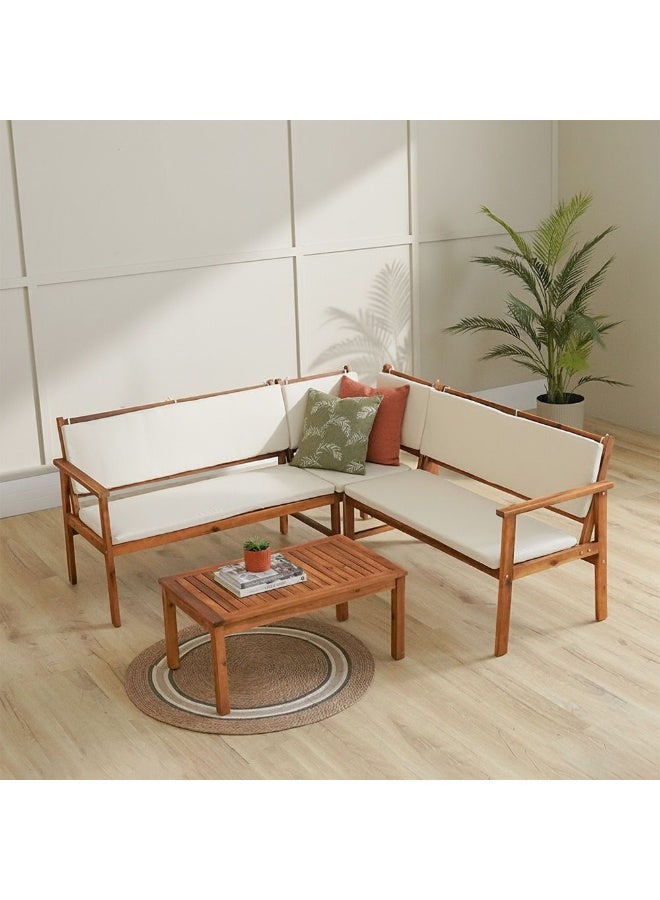 DANUBE HOME Elegant Woodland Corner Sofa Set – Stylish L-Shaped Upholstered Couch For Living Room, Durable Comfortable Seating, Modern Home Furniture For Family & Guests - Image 1