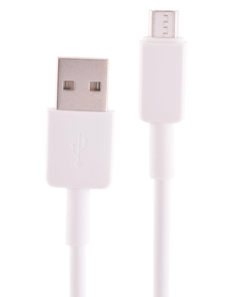 Charge Cable USB-A To Micro 2A 1m - White