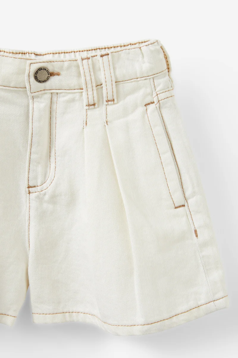 Cotton On Sarai Pleat Front Denim Short