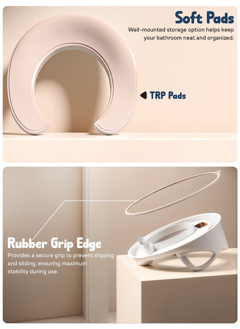 BAYBEE Baybee Comfy Baby Potty Seat for Kids, Toilet Training Seat for Baby with Soft Cushion Seat | Training Potty Chair with Comfortable Seating | Kids Potty Chair for 0 to 5 years (Pink)  - Image 5