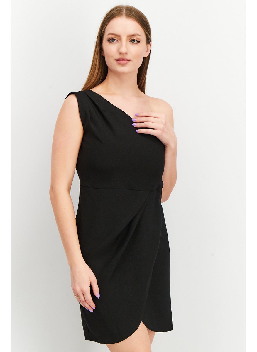 Women Plain Mini Casual Dress, Black - pzsku/Z3CFEDE18643AD6184ADFZ/45/_/1737642039/b3eccaff-3cd5-4dff-9669-69e016210e0a