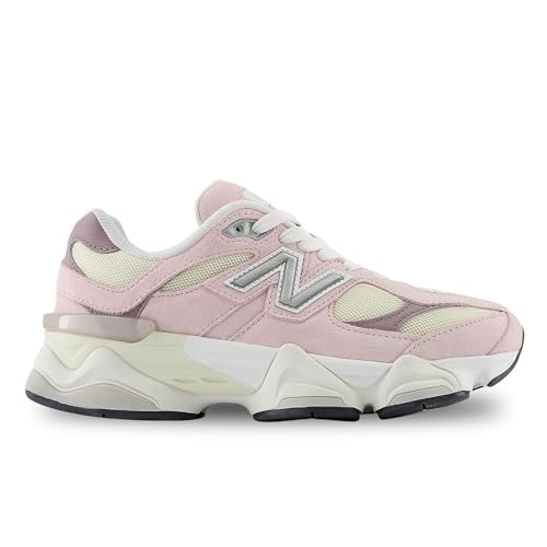 New Balance 9060 Big Kids Shoes (Pink Cream White, 5) - Image 2