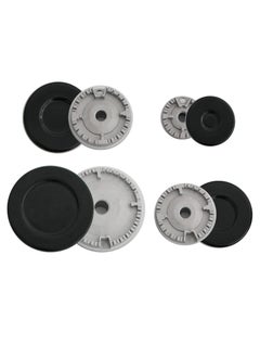 CMGTYYD 4 Pcs Portable Gas Stove Burners Replacement - Crown Flame Cap Cover, for Kitchen Fit to Most Stove Handles Lid Kit Quality Metal Stove knob  - Image 1