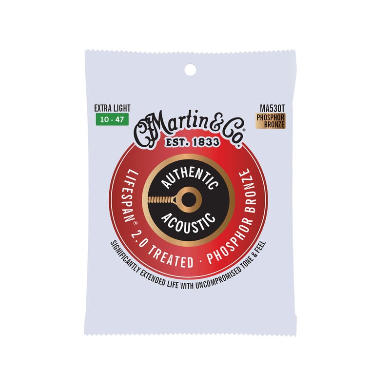 Martin Authentic Acoustic Guitar Strings - Lifespan 2.0 Treated - Image 1