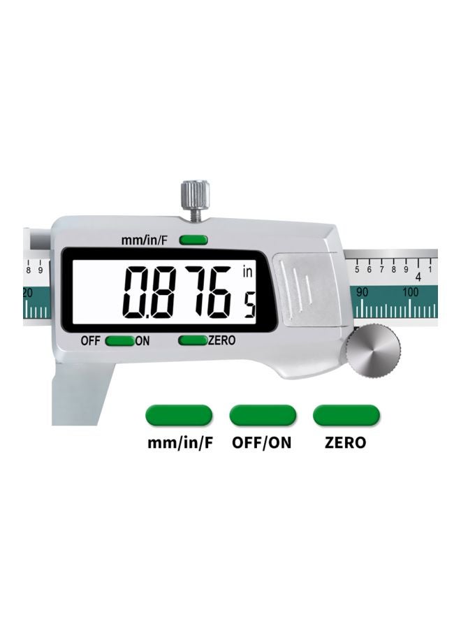 Electronic LCD Digital Display Slide Vernier Caliper Silver 24.2x2.7x9centimeter  - Image 5