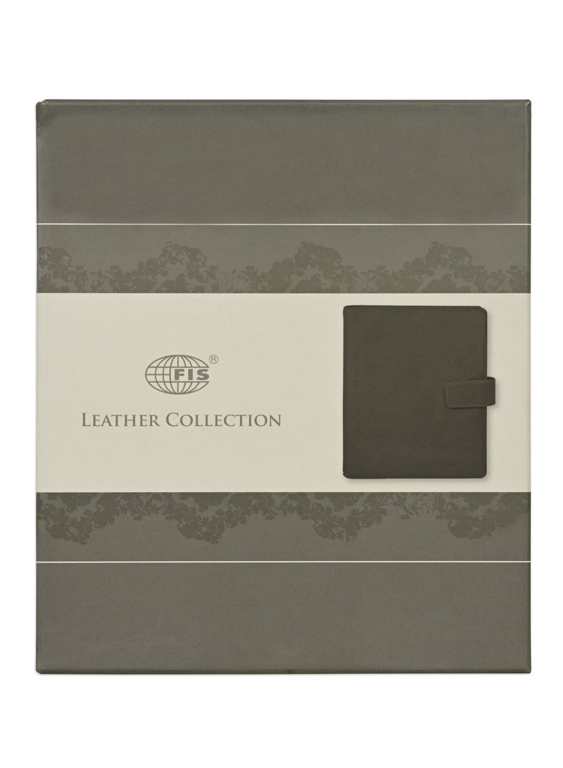 FIS® Leather Organizer "PLANUS", and Activity Journal, Size : (11x17cm), Color : Brown_FSORLO6BR - Image 4