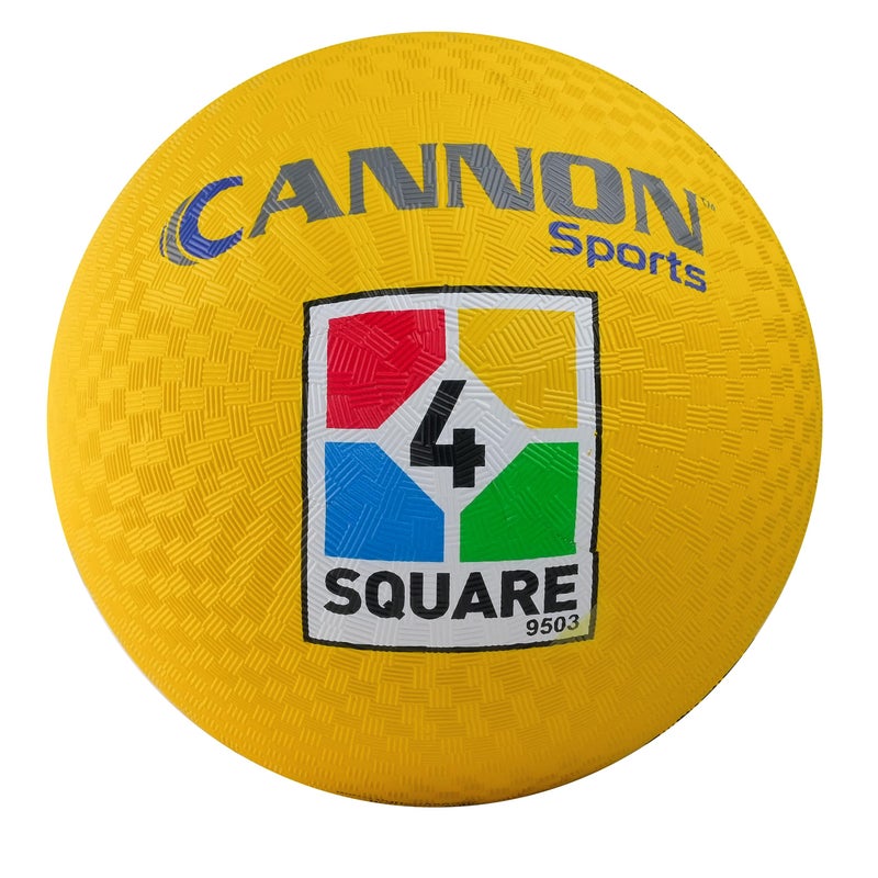 Cannon Sports 4 Square Playground Balls 85 Inch for Kickball Handball Dodgeball Yellow - Image 2