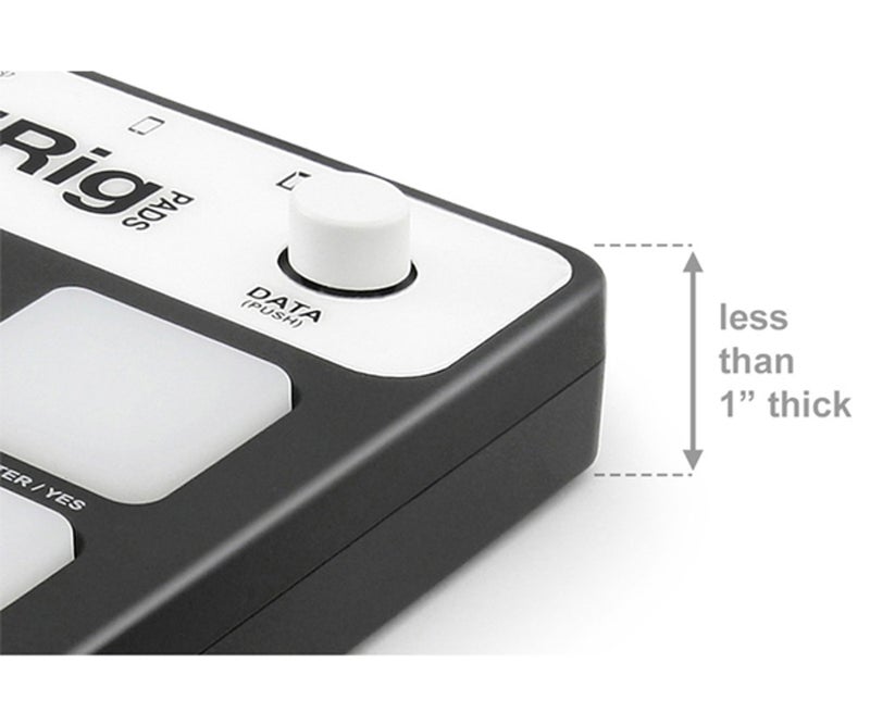 IK Multimedia iRig Pads Compact MPC-Style MIDI Pad Controller 16 Backlit Drum Pads Mobile Beat Production  Controller - Image 4