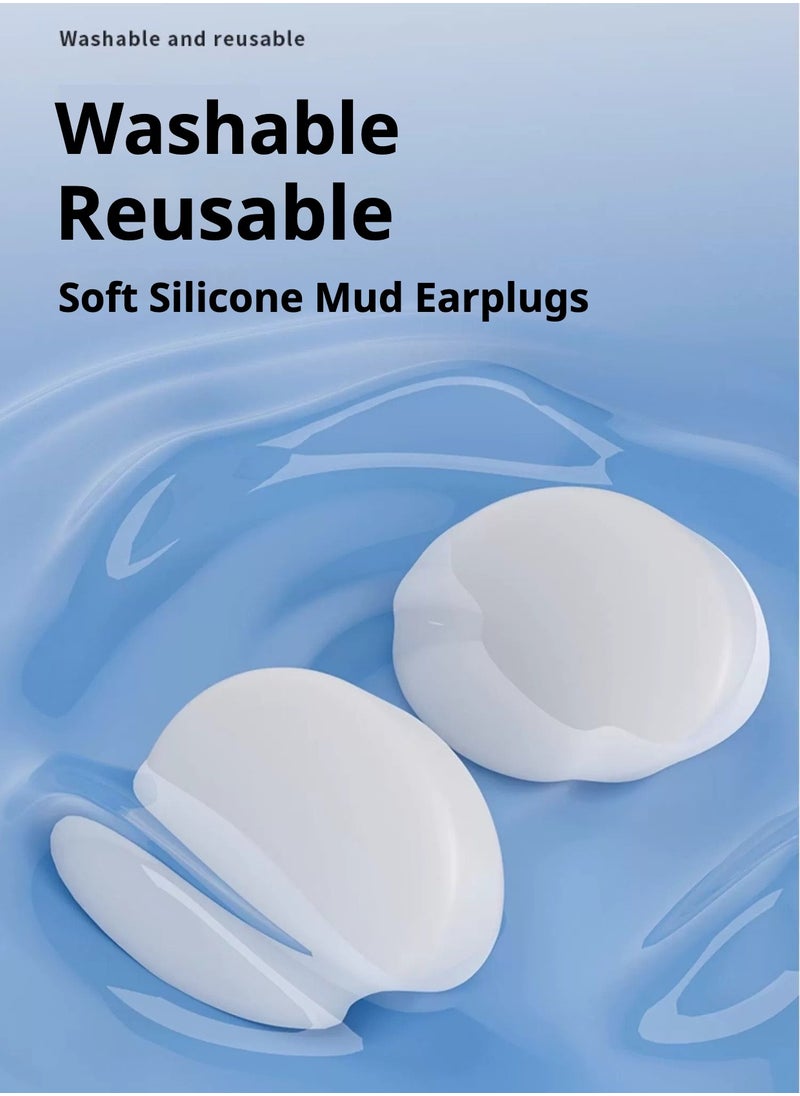 ARNOTEC - Silicone Ear Plugs - Re-Washable Soft Moldable Noise Reducing Waterproof Ear Plugs for Sleeping, Swimming, Traveling and Studying, Reusable and Comfortable, 6 Pairs with Storage Box - Image 1