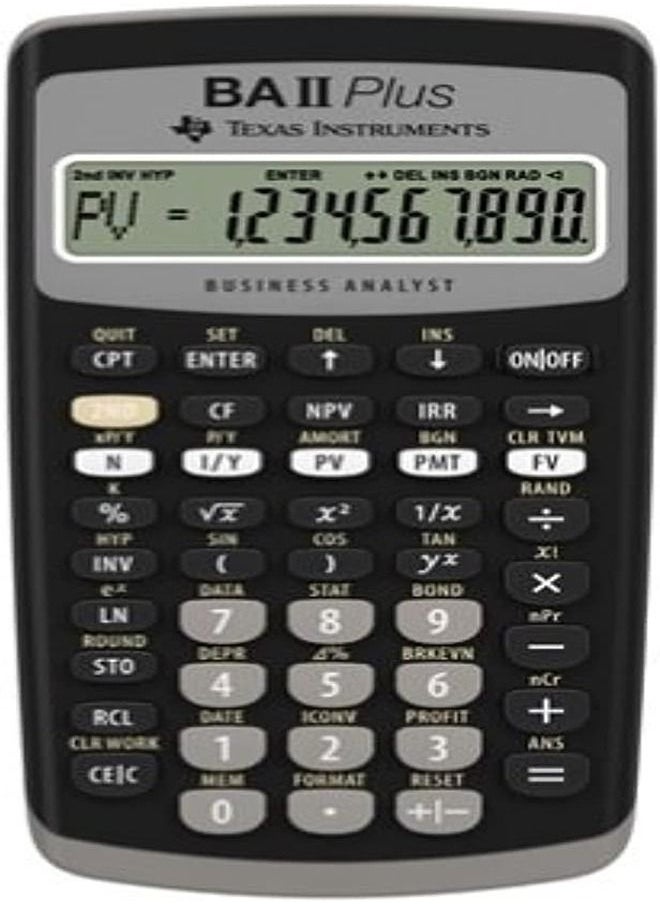 TEXAS INSTRUMENTS - Texas Instruments BAII Plus Financial Calculator/GENUINE - Image 1